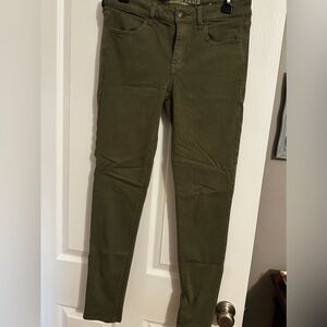 American Eagle Olive Green Skinny jegging Jeans sz 8 long